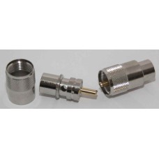 PL-259 connector PTFE-Dielektrikum  Vergulde middenpin      