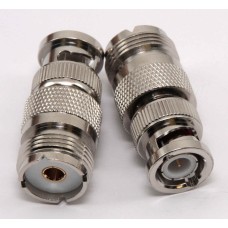 Coax adaptor BNC male UHF female