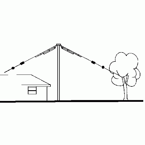 Alpha Delta DXCC dipoolantenne 8010 mtr,25 meter lang